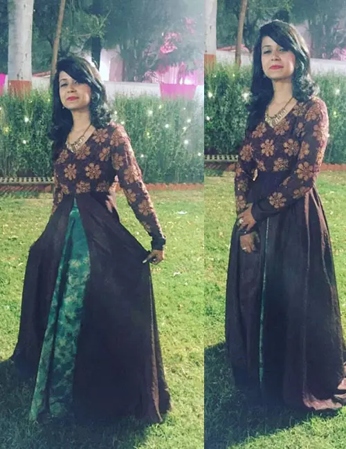Summer maxi dress with old sarees