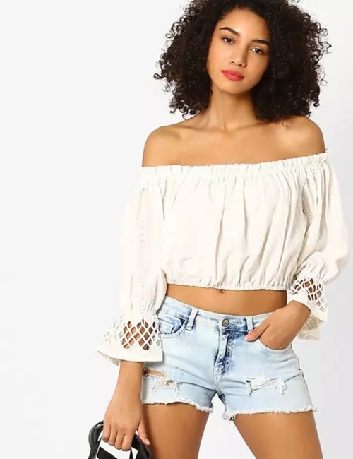 Crop top with shorts