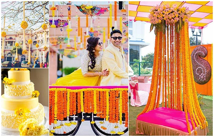 Yellow color combination for wedding