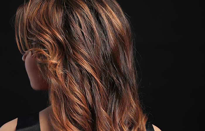 Caramel highlights for mahogany brown hair