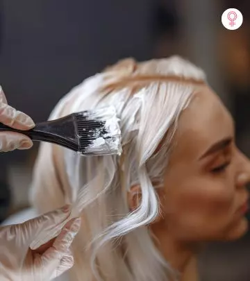 Woman Trying To Do Hair Color Correction