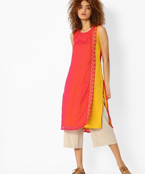 Overlay style design kurti for special occasions