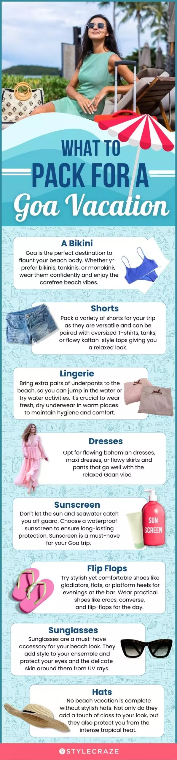 what to pack for a goa vacation (infographic)