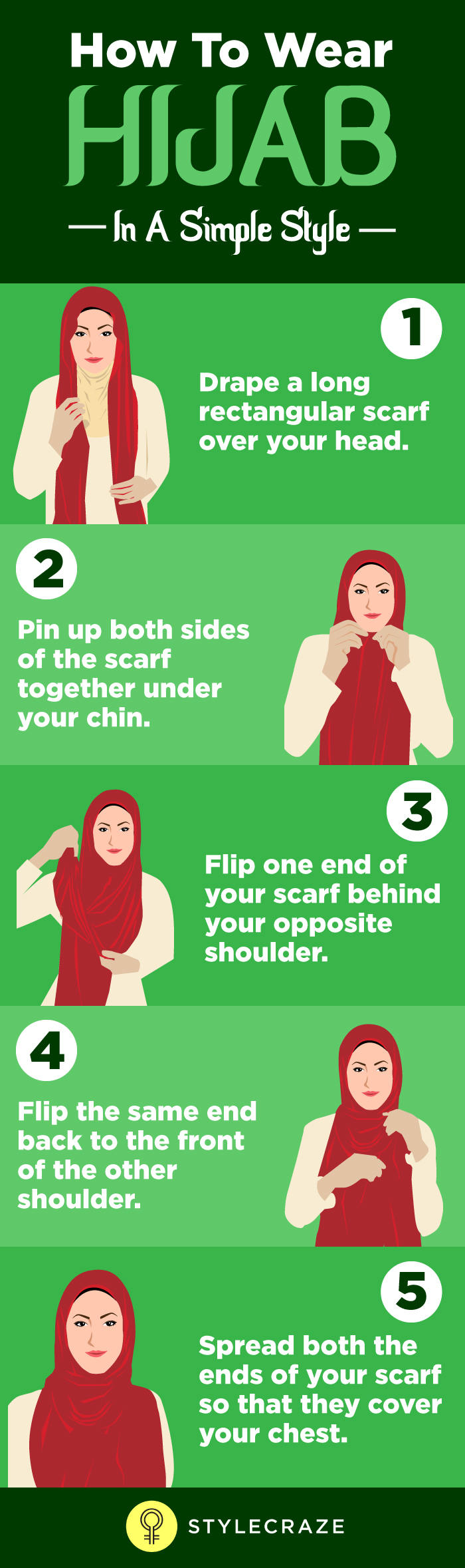 let’s first check out the easiest way to wrap your hijab