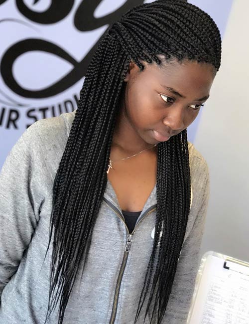 20 Uber Cool Ways To Style Your Micro Braids