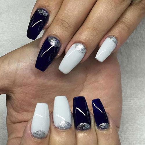 Featured image of post Almond Black And White Acrylic Nails