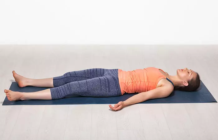 Savasana yoga pose for relaxation