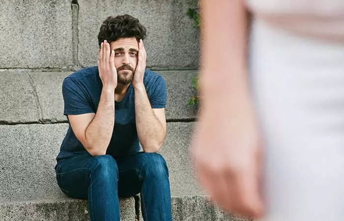 8. He's vulnerable with you