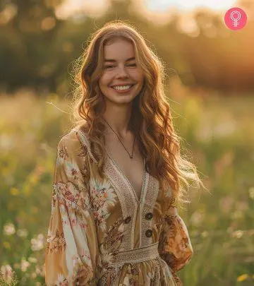 woman with Bohemian Style dressing