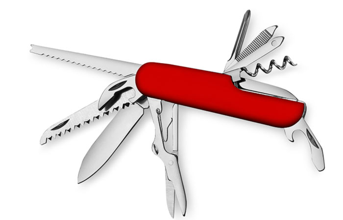 2. A Man With A Swiss Army Knife Is A Man With Solutions