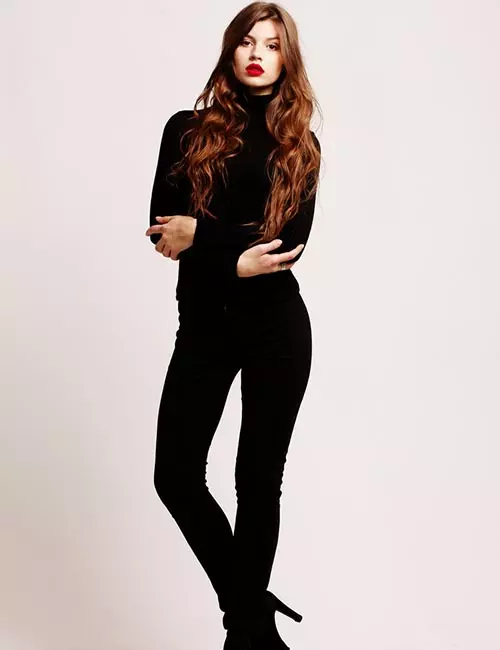 Black jeans with all black