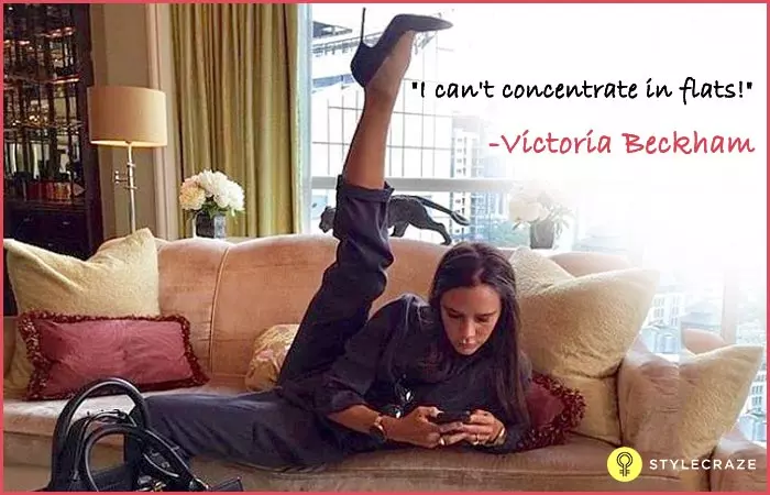 I can't concentrate in flats - Victoria Beckham