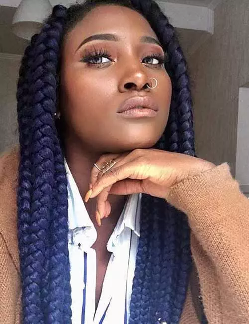 Navy Blue Braids