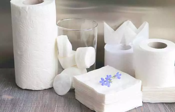 5. Tissues, Cotton Balls & Paper Towels