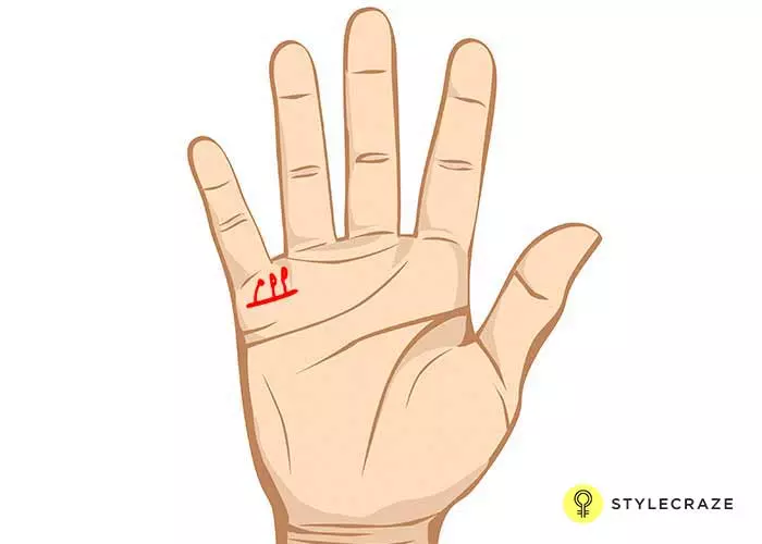 If your child lines follow a curvature or are quite crooked, your child is likely to fall ill a lot and not have a good physique.