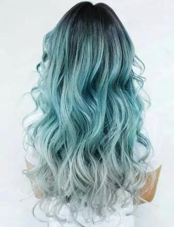 Gray mermaid hair color