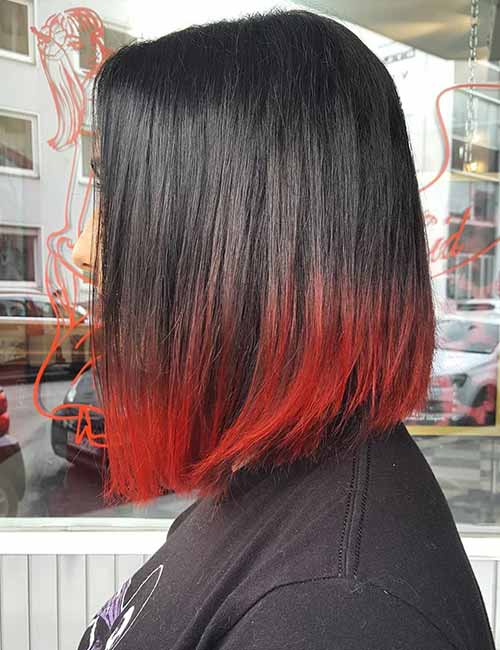 Red edged ombre is among the best styling ideas for your red ombre hair