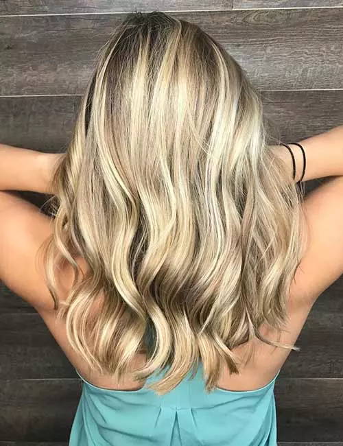 Blonde root melt hair color for brown to blonde hair