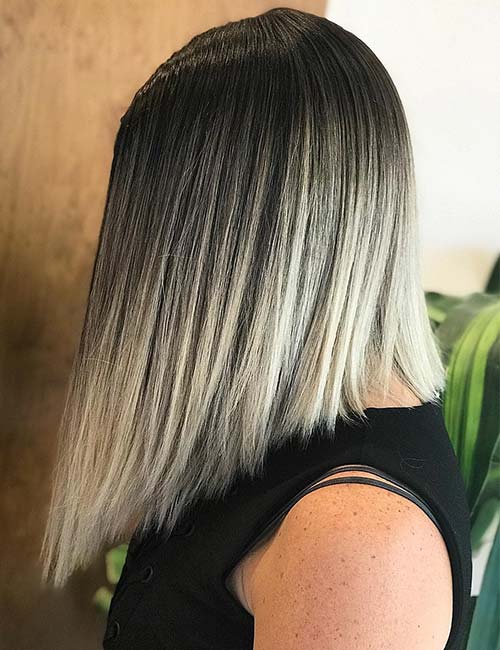 Champagne dreams balayage for straight hair
