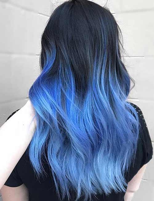 Midnight moonlight mermaid hair color