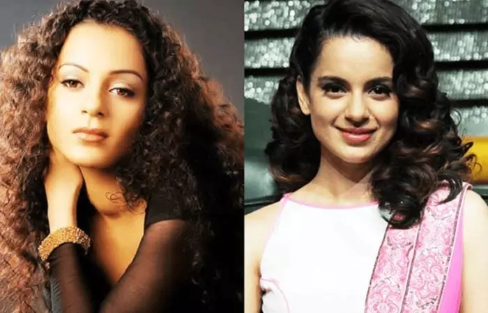 Kangana Ranaut before and after nose job