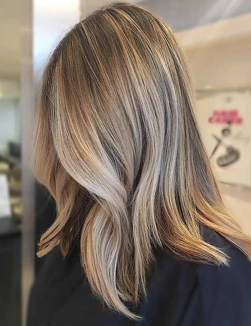 ash blonde highlights and lowlights