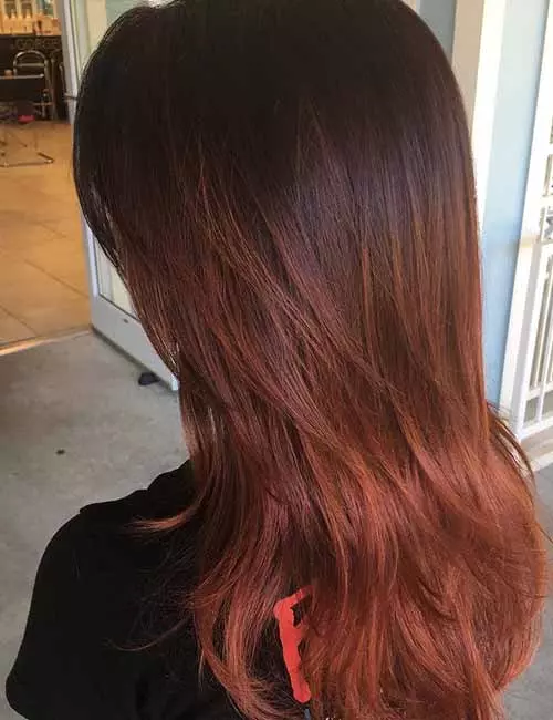 Ginger gorgeousness is among the best styling ideas for your red ombre hair