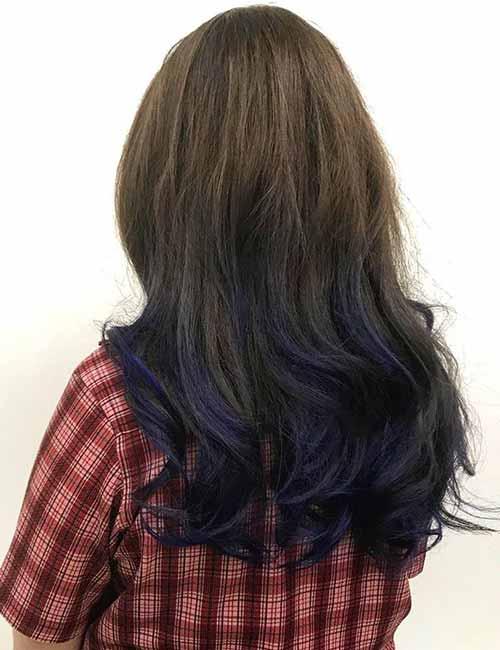 20 Beautiful Styling Ideas For Blue Ombre Hair