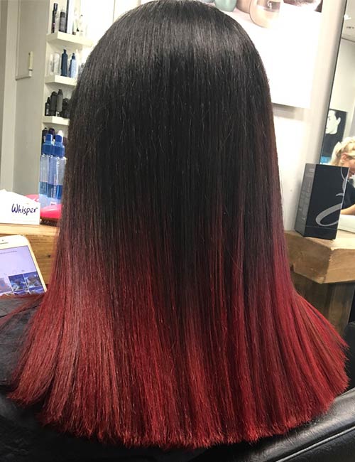 Berry red bonanza is among the best styling ideas for your red ombre