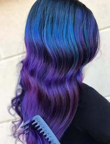 Purple depths mermaid hair color
