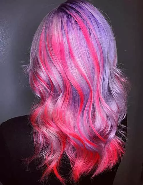 Candy unicorn hair color