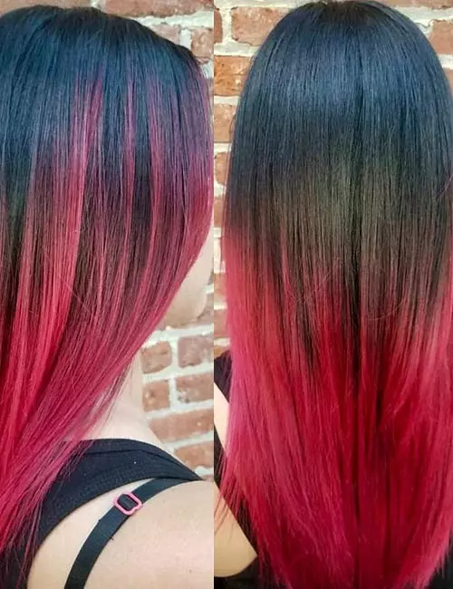 Red velvet is among the best styling ideas for your red ombre hair