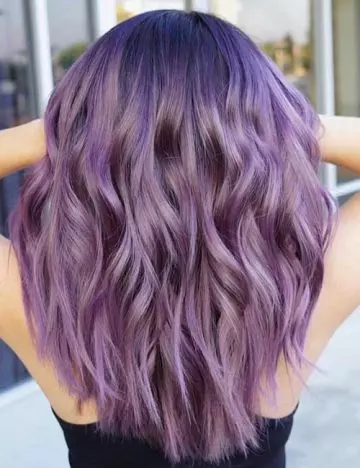 Purple sombre in purple ombre hairstyles