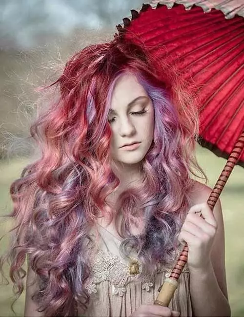 Ruby locks mermaid hair color