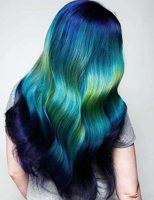 Ocean depths mermaid hair color
