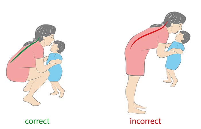 7. Posture Problem Due To Lifting Carrying A Baby