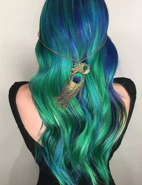 Sea princess mermaid hair color