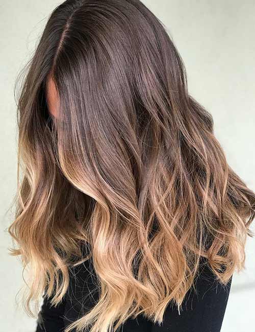 Almond toffee crunch hair color for brown to blonde hair