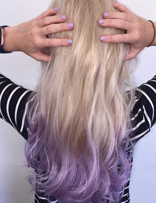 Kool aid lavender ombre hair color