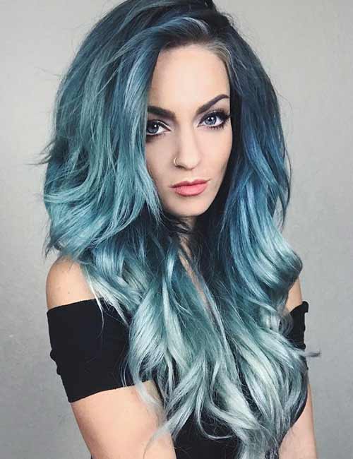 Sterling blue mermaid hair color