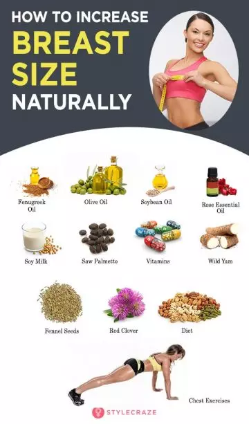 Home remedies to increase breast size naturally