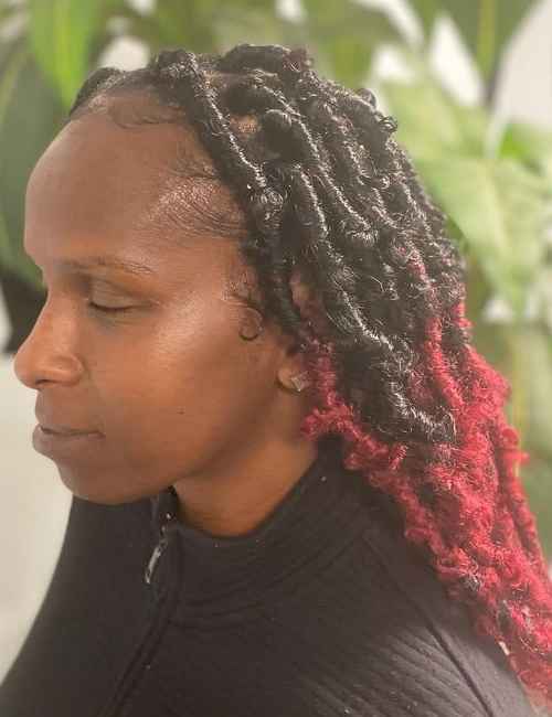 Red Ombre Locs