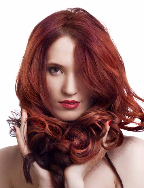 40 Copper Hair Color Ideas That're Perfect for Fall : Front Layered Red  Copper Long Hair