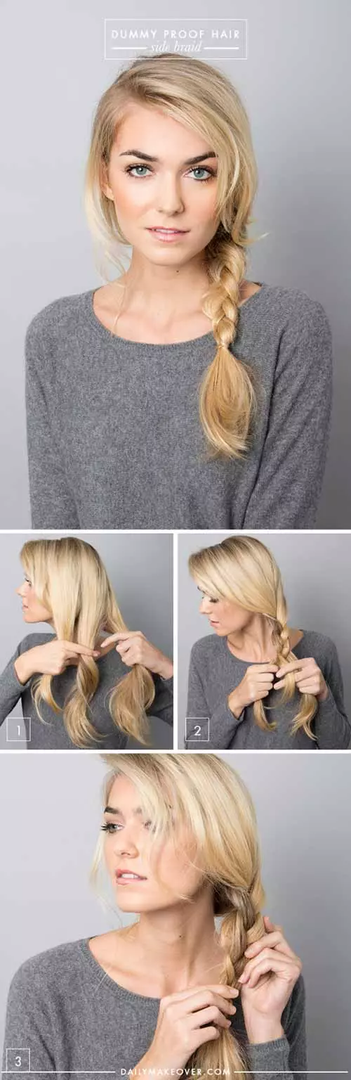 Simple 3 strand braid for casual events