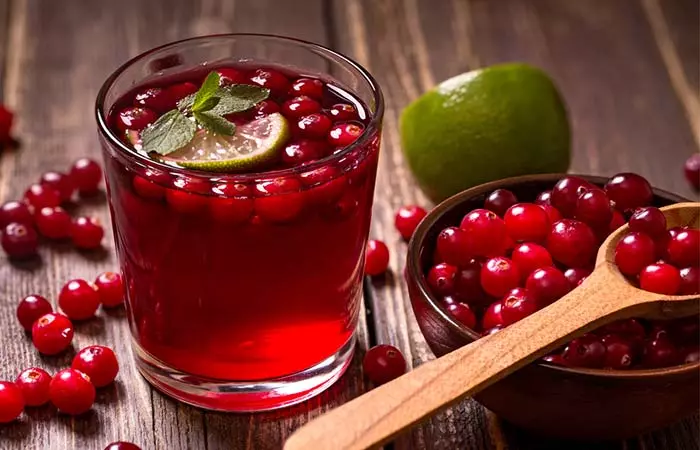 Cranberry juice to treat dehydration