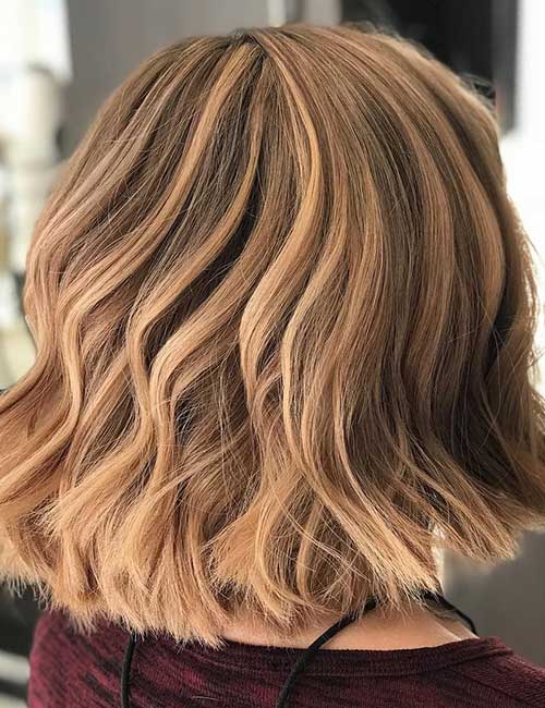 Light hazelnut brown hair color for warmth, volume, and depth