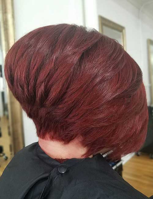 Inverted Bob With Stacked Back
