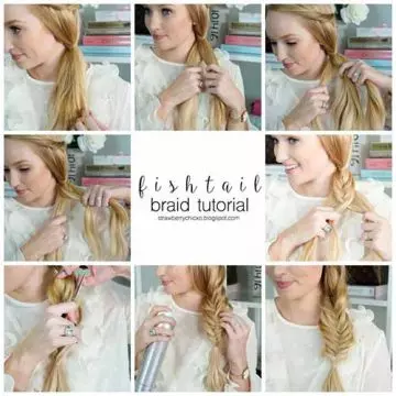 Fishtail braid for fancy occasions