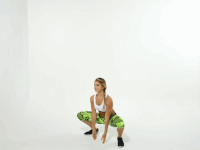 4. Sumo Squats With Outstretched Arms
