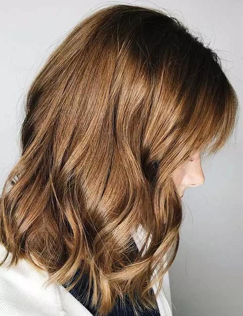 Light chocolate brown hair color for an appealing look